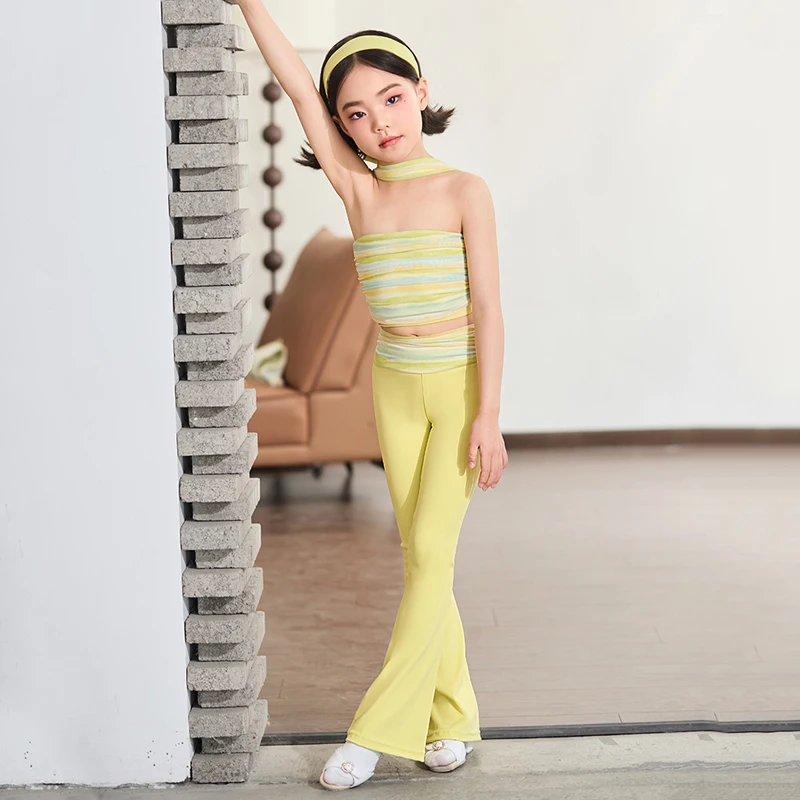 Costumes de danse de salon pour enfants, Costume de concours de danse latine pour filles, vêtements de spectacle de danse latine Samba pour enfants SL12799