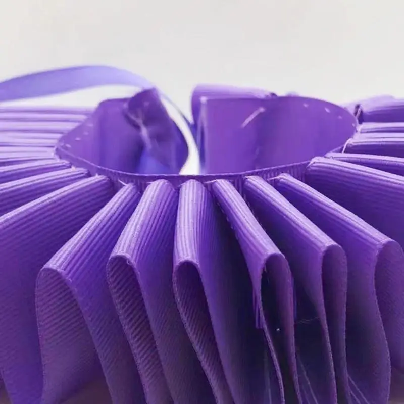 39BD Victorian Elizabethan Collar Ruffled Jabot Collar for Halloween Party Cosplay Costume Drama Performers Props Neckpieces