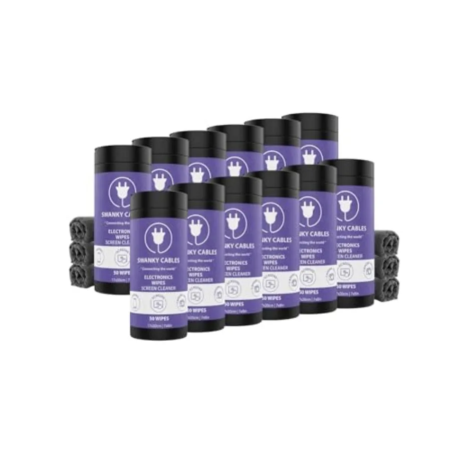 

Screen Cleaner Wipes: Electronic Wipes for Screens - Computer Screen Wipes for Lens, Phone, TV Screen and Monitor Cleaning - Te