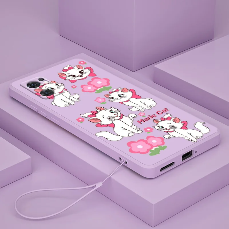 Disney The AristoCats Ốp Lưng Điện Thoại OPPO Tìm X5 X3 X2 Lite Pro Neo A96 A94 A93 A77 A76 A74 a73 Chất Lỏng Dây Da