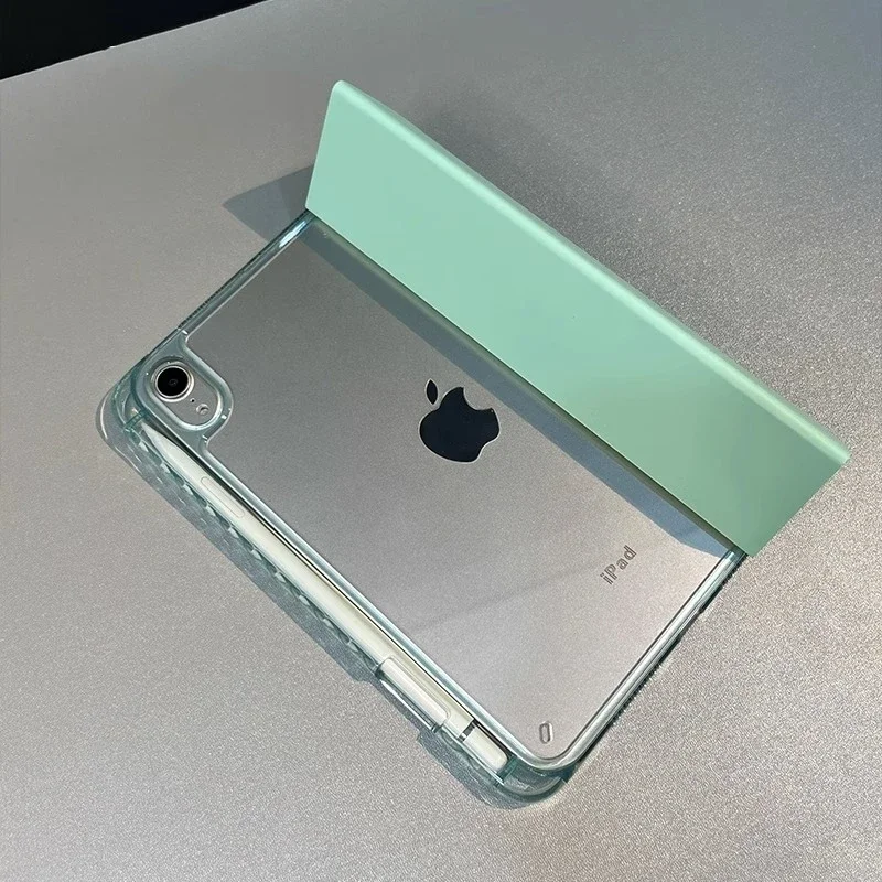 حافظة كمبيوتر لوحي شفافة جديدة لعام 2025 لجهاز IPad 11th Gen A16 10th 9/8/7th 10.2 " Pro 12.9 " Air 11 13 M3 2025 Mini 7 6 5 4 غطاء مقاوم للصدمات