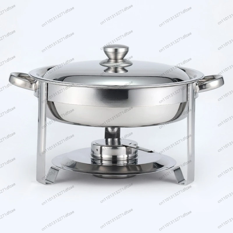 Caldera seca con calefacción de alcohol de acero inoxidable, aislamiento comercial de hotel, horno de buffet circular económico