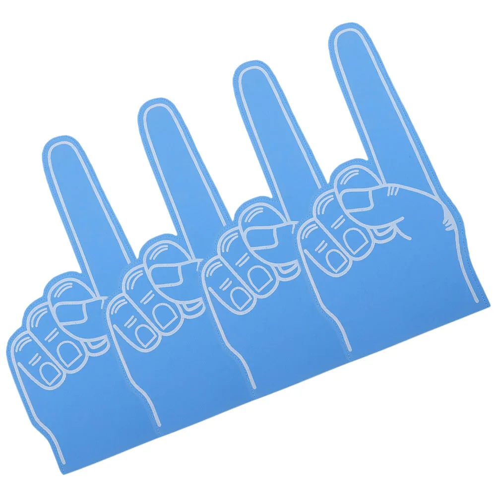 

4 Pcs Foam Finger EVA Cheer Props Team Spirit Clappers Party Supplies Wrestling Giant Reusable