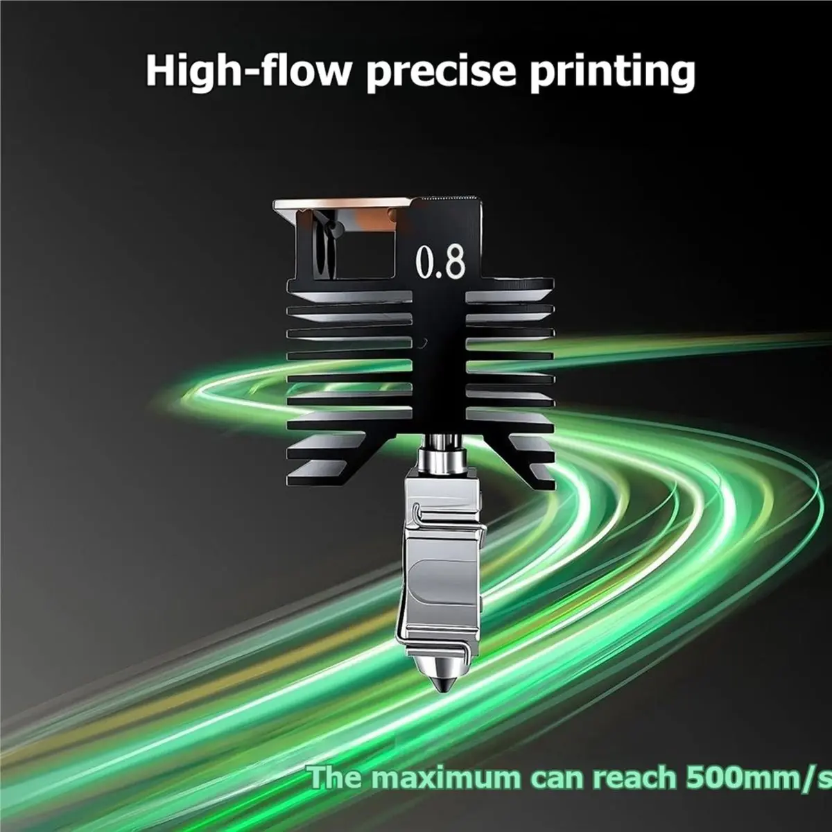 

(B63C) 0.8mm Full Assembled Hotend for Snapmaker U1 Hot End Ceramic Heating Block Kit Precise Heating High Flow 3D Printer Part