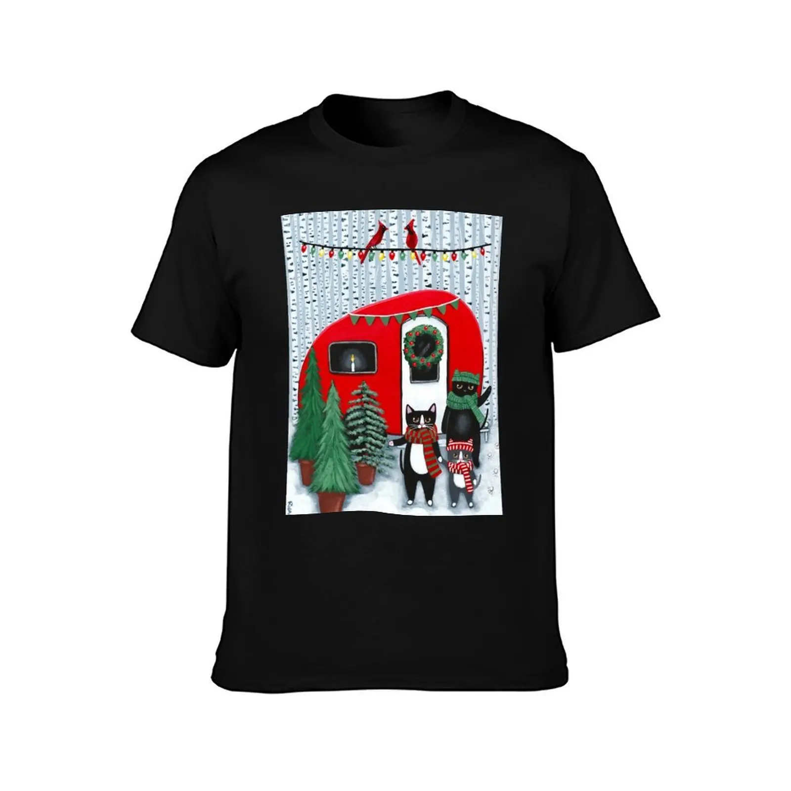 Cats Picking Out The Christmas Tree! T-Shirt Work Utility Casual Tee Shirt T-Shirt