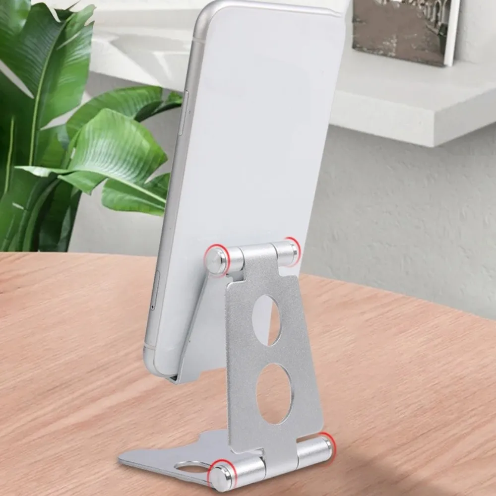 

Foldable Mobile Phone Holder Portable Non-slip Mobile Phone Stand Aluminum Alloy Adjustable Table Cell Phone Bracket Desk