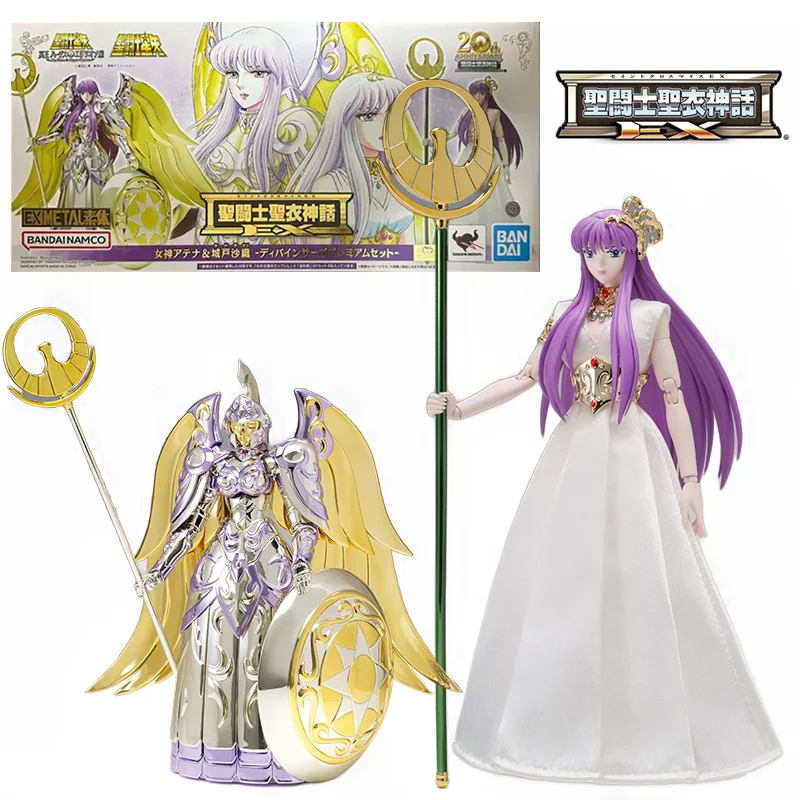 

Bandai Saint Cloth Myth EX Goddess Athena & Saori Kido Saint Seiya 16Cm Anime Original Action Figure Model Toy Gift Collection