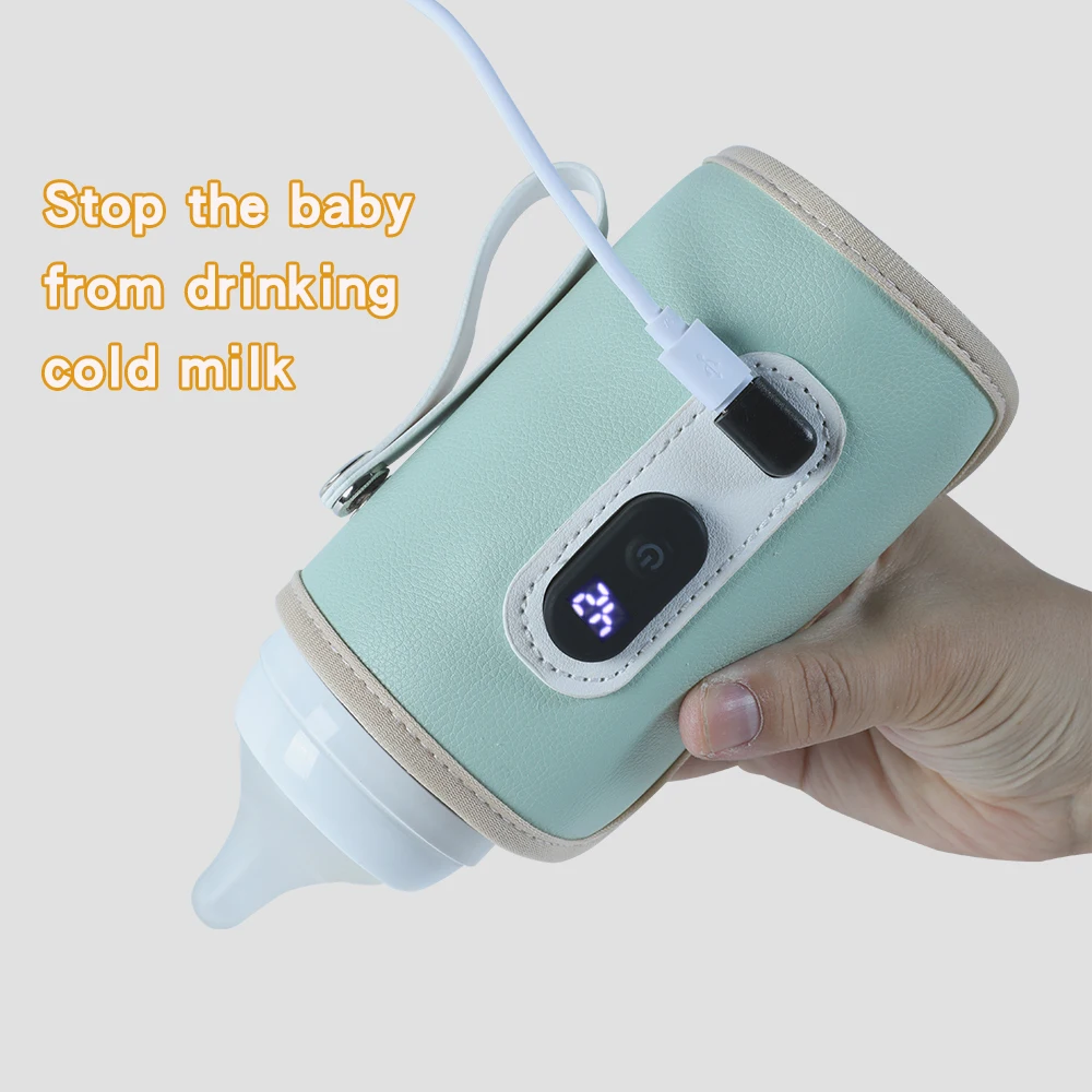 Portable Baby Bottle Insulation Cover with Digital Display Constant Temperature Adjustable Outdoor Warmth Unisex image 6