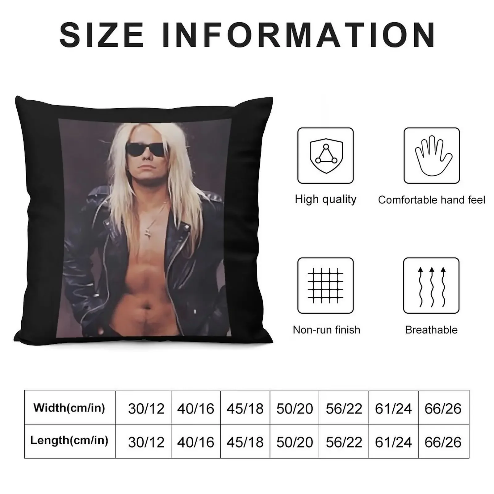 Vince Neil For Fans Throw Pillow Anime Throw Pillow Decorative Cushion Cover Plaid Sofa pillow