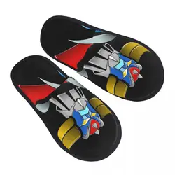 Custom Women Goldorak Grendizer House Slippers Soft Warm UFO Robot Goldrake Memory Foam Fluffy Slipper Indoor Outdoor Shoes