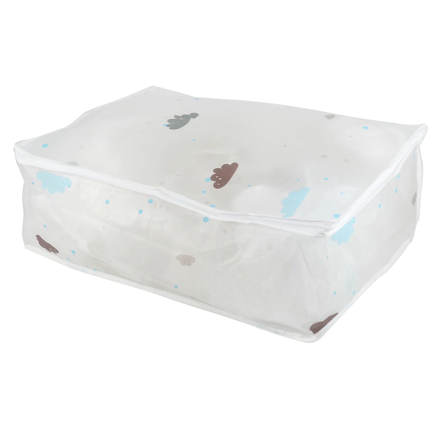 

ABBN-6Pcs Foldable Storage Bag Clothes Blanket Quilt Closet Sweater Organizer Box Home Storage Bags Supplies White