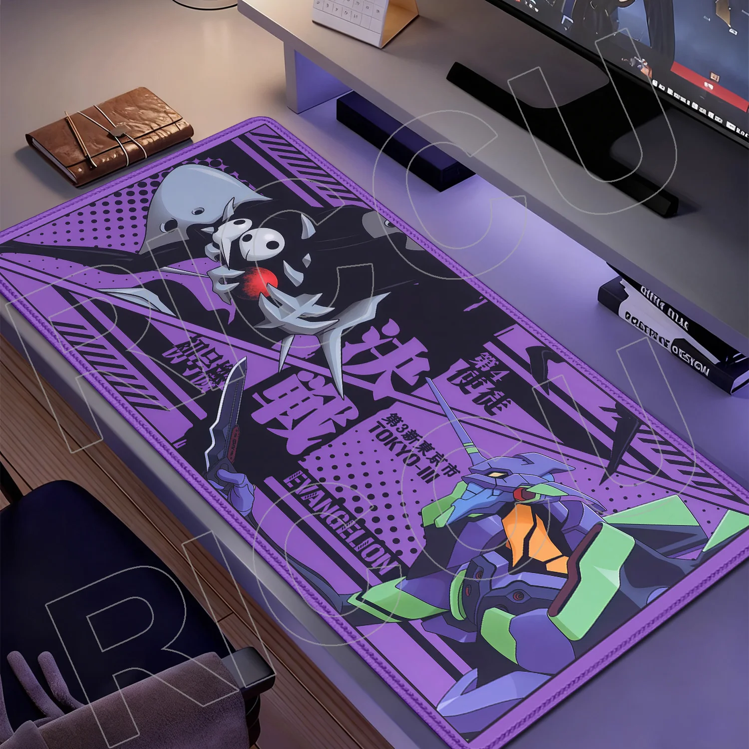 

HD Printing Anime EVA Mouse Pad Keyboard Rug Kawai Rubber PC Accessories Non-Slip expand Desk Mat XXL carpet protective pads