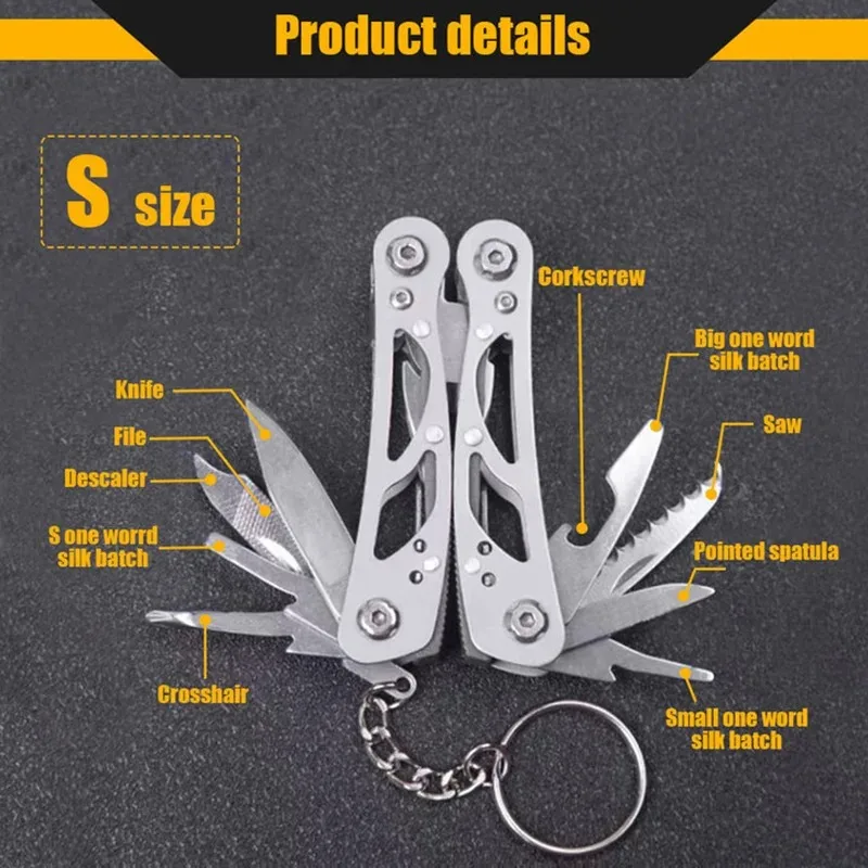 Pocket Knife Pliers Folding Portable Fold Outdoor Tactical Hunting Survival Rescue Multipurpose Pliers Repair Tools