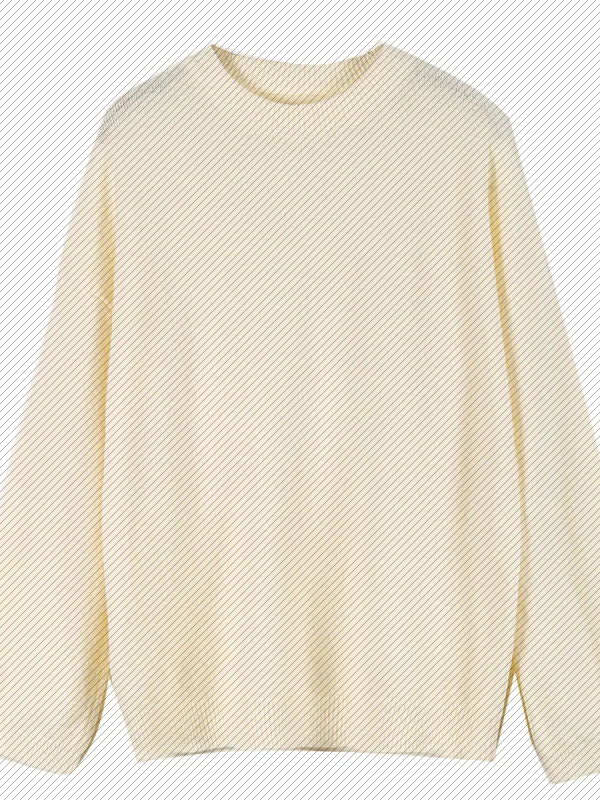 

Loose round Ne Knitted Sweater Autumn Winter Comfortable Sweet Sle Long Sve Color Women's Knitwear