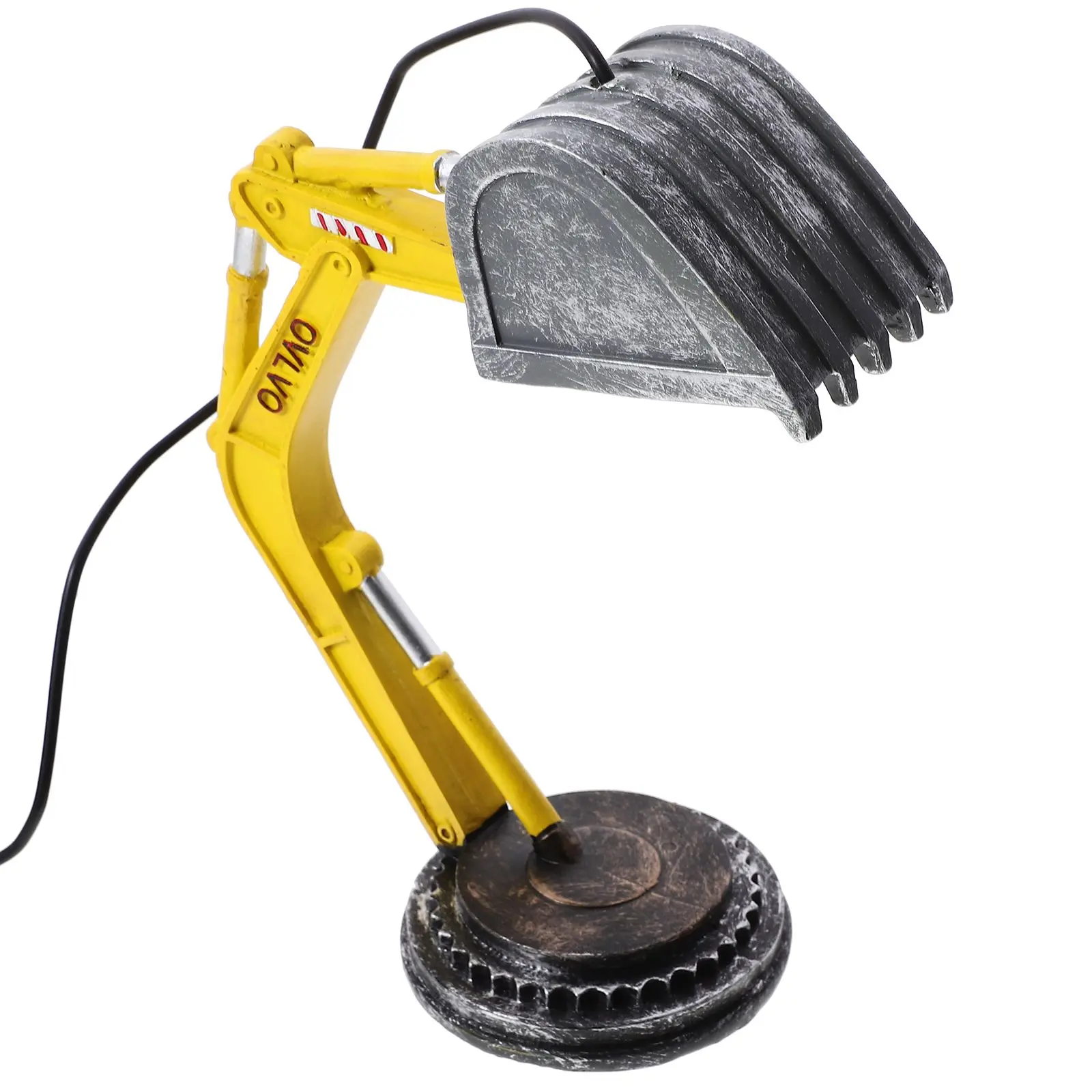 Industrial Excavator Table Lamp Kids Construction Room Tabke Office Digger Home Decor