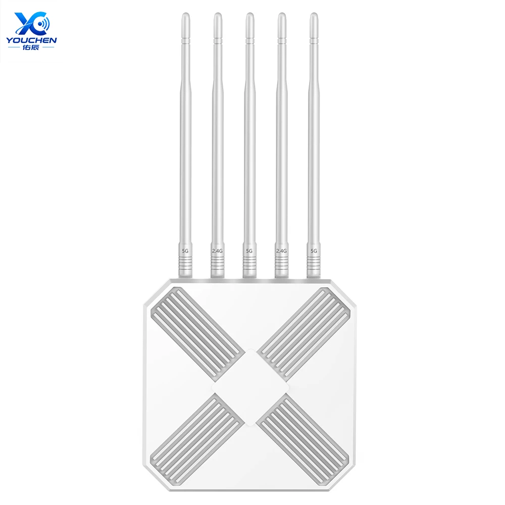 High Gain AX3000 Outdoor WiFi 6 Extender,Outdoor Access Point Long Range 3000mbps Dual Band WiFi,IP67/PoE/5 Antennas for Events