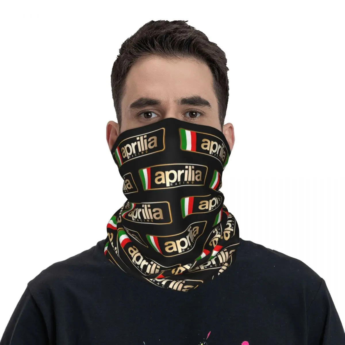 motorcycle Aprilia Racing Merch Bandana motorcross Neck Gaiter Wrap Scarf Summer Riding motorsports Headband Unisex All Season