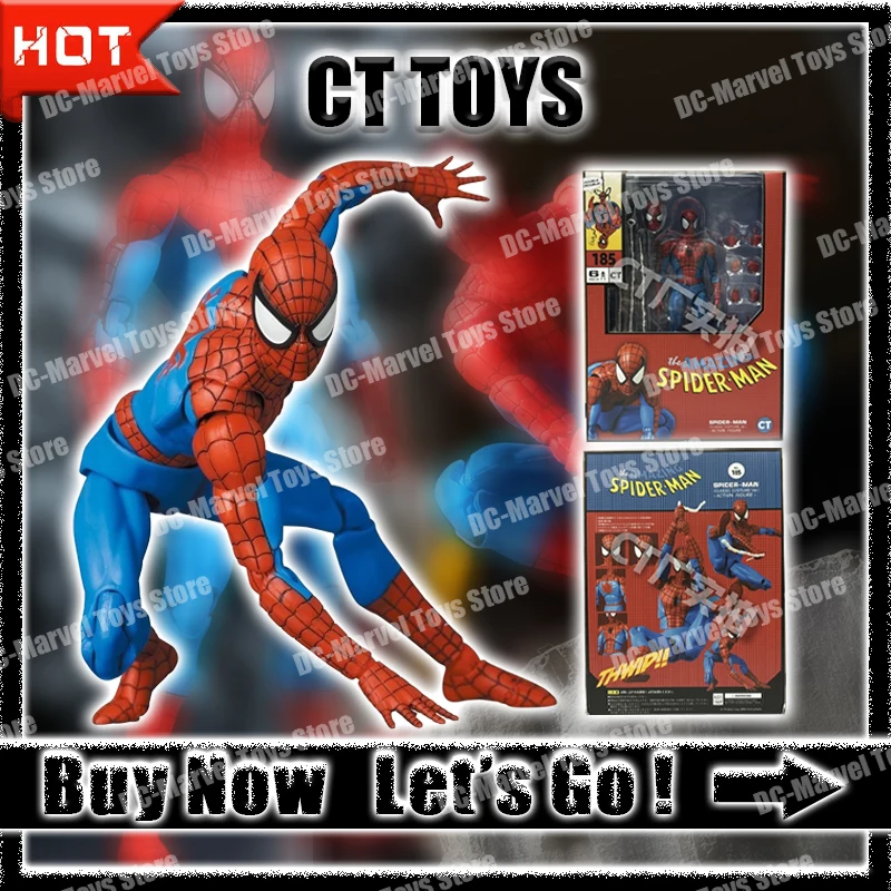 

В наличии Ct Toys Человек-паук Mafex 185, фигурка, черный агент Человека-паука, антивеном, Росомаха, аниме, фигурки, модели, подарки, игрушки