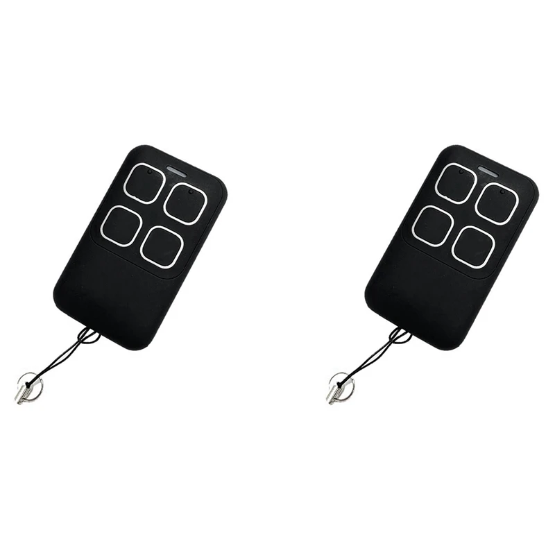 2X Universal 280-868MHZ Garage Door Clone Remote Control 4Keys Remote Control Copy Electric Gate Remote Controller Black