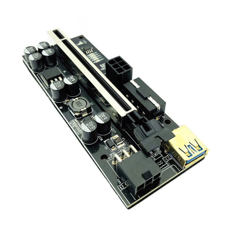 6 SZTUK PCIE Riser do karty graficznej Przedłużacz USB 3.0 Adapter Cabo Riser PCI Express X16 VER009C Riser do wydobywania bitcoinów