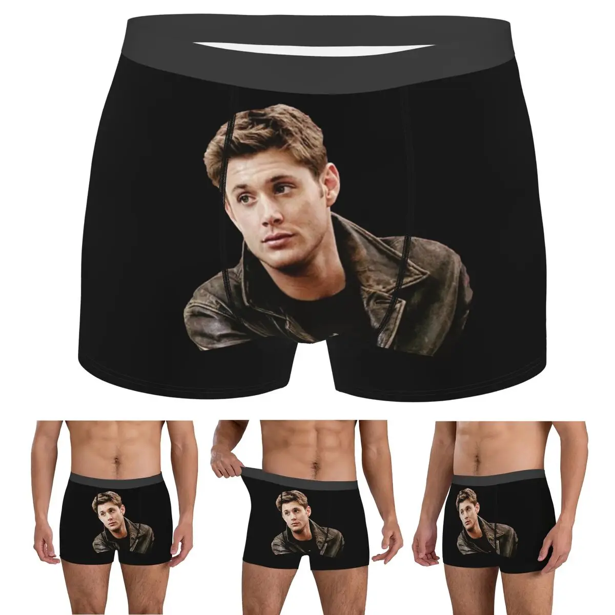 

Трусы-боксеры, шорты, трусы Dean Winchester Supernatural, мужские мягкие трусы для Homme, мужской подарок бойфренду
