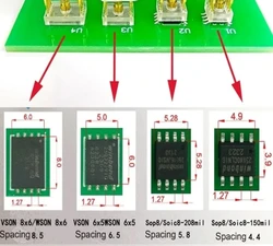 Gorący sprzedawanie 1 szt. dla chipa Sop8 wson pobierz spalanie pisania sonda sprężynowa igła flash eeprom kabel palnika chipów Sop8 wson