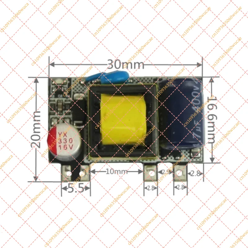 8.5W Isolated AC-DC Switching Power Supply Module | Multi-Voltage (3.7V/5V/9V) Low-Ripple Step-Down Converter for Electronics