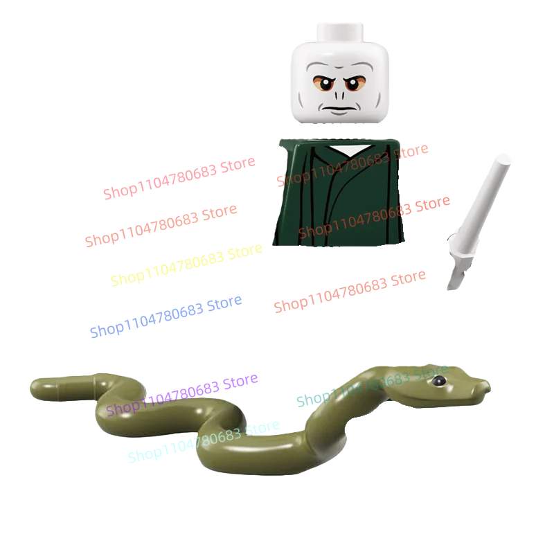 Строительный блок MOC Гарри Поттер, мини-фигурка в сборе, модель дисплея, персонаж аниме, игрушка, украшение, праздничный подарок, коллекционная