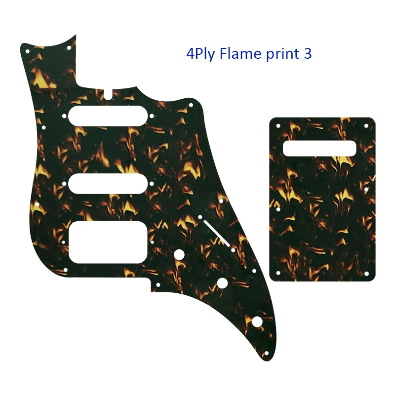 Pleroo Custom Guirar Parts - For US A Set 6 String James Tyler Guitar Pickguard And Back Plate,Multicolor Options