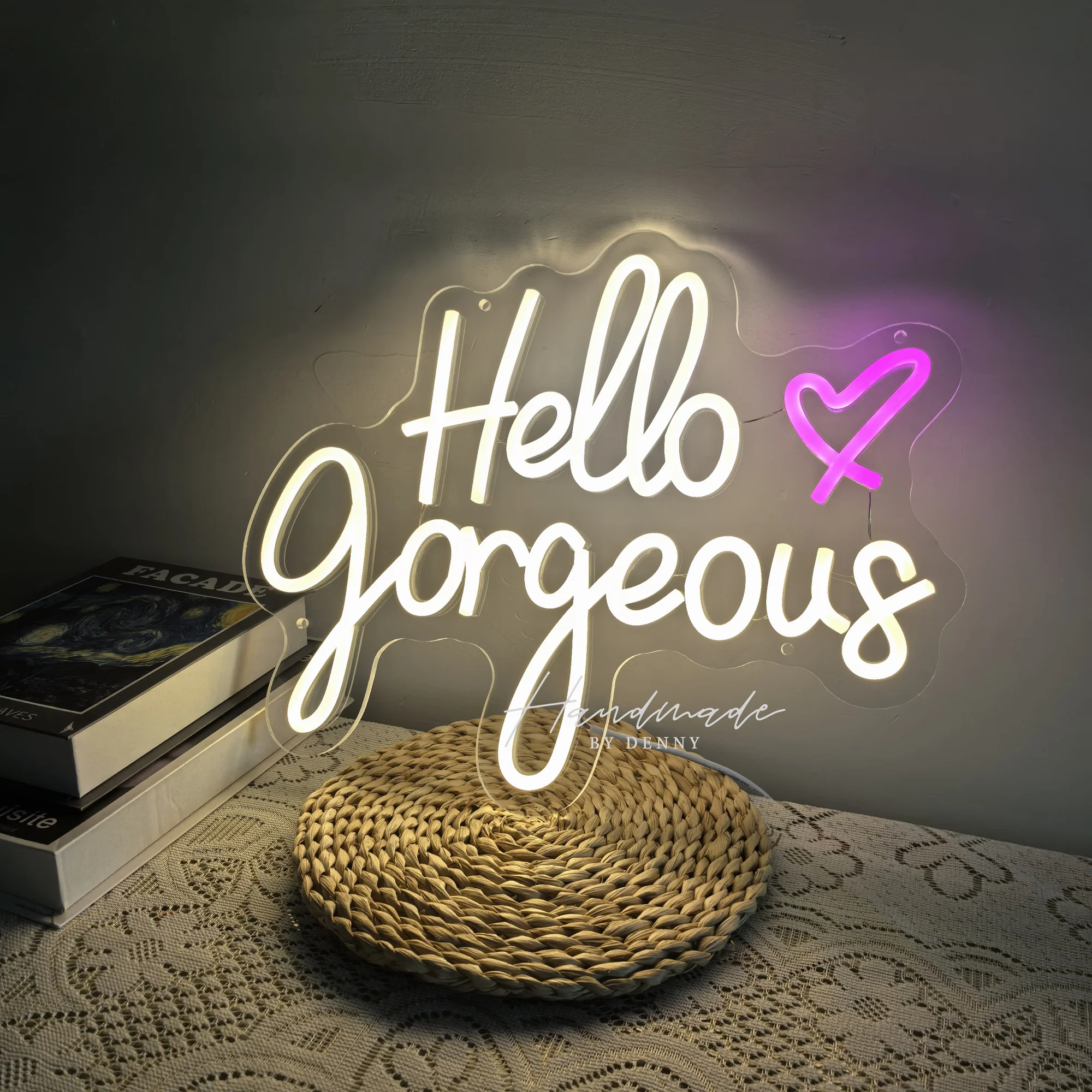 

Неоновые вывески Hello Gorgeous для декора стен, светодиодные вывески Arrinew Gaming для подарков геймерам, для спальни девочек, игровой комнаты, декора для вечеринок