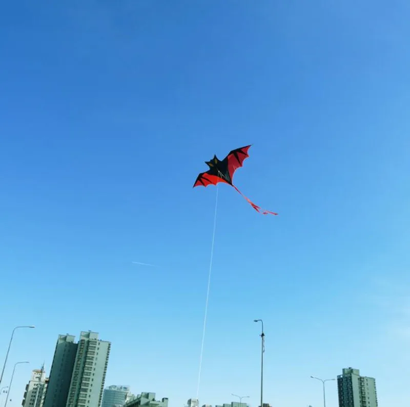 Cerf-volant de chauve-souris, jouets volants pour enfants, ligne de ficelle wei, usine chinoise traditionnelle, vente de sports de plein air