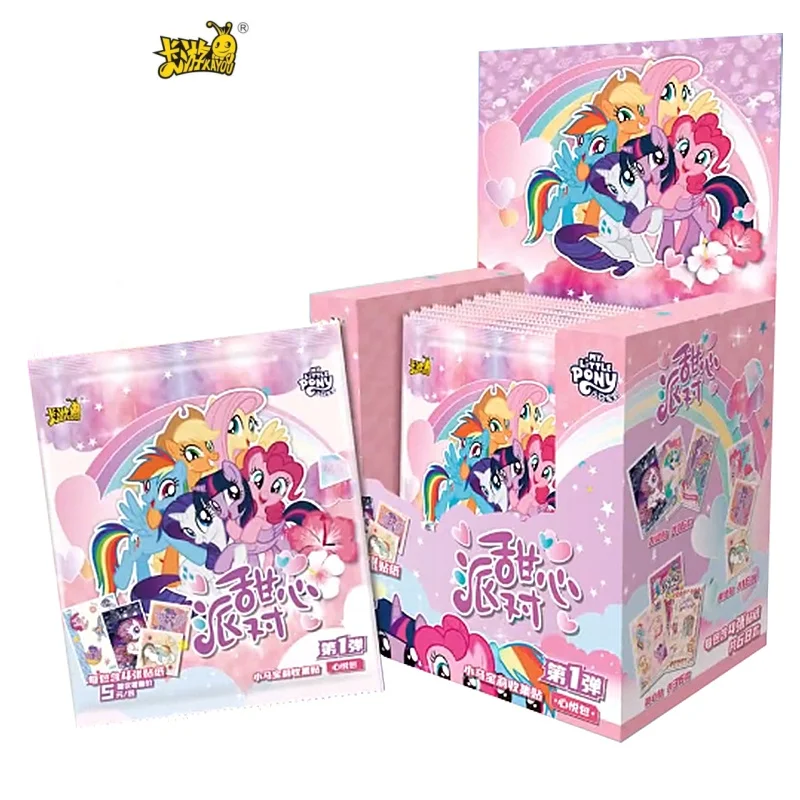 

KAYOU My Little Pony Card Sweetheart Party Classic Memorial Collection Card Blind Box Pony Peripheral For Children Toys Gifts