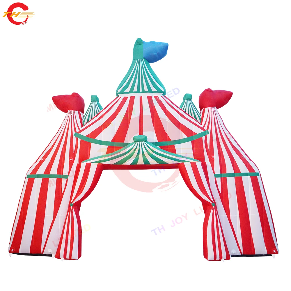 

Fast Shipping 7m Giant Clown Theme Inflatable Circus Arch Gate Blow Up Inflatable Archway for Carnival Party Events