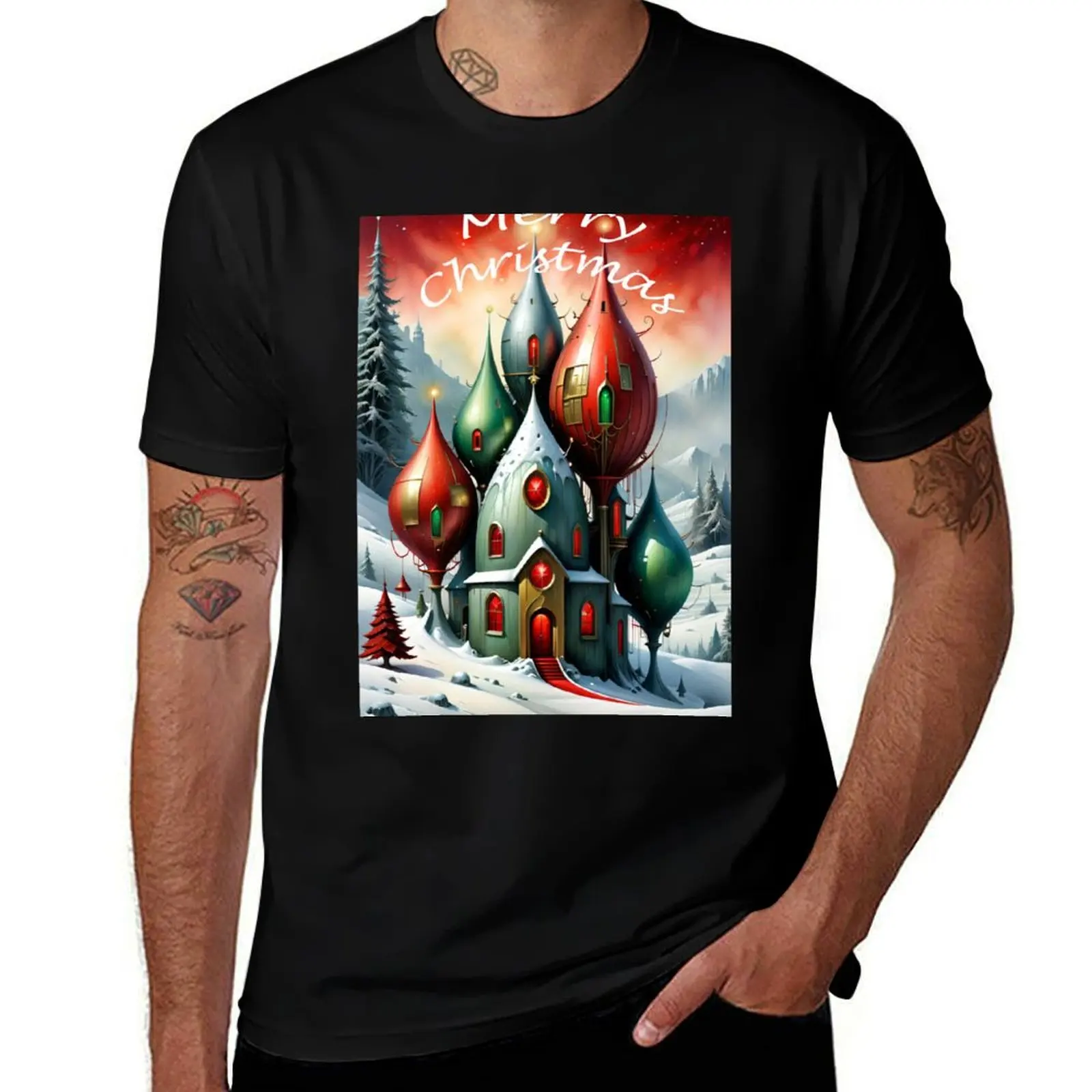 Tradition Meets AI Innovation MC T-Shirt Stylish Print Short Sleeve Tee T-Shirt