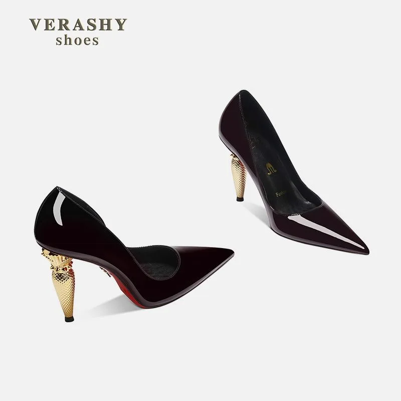 luxury Red Bottom Black Pointed toe Heels for Women Shoes 2025 Elegant and Classy Designer Slingback Heels High Quality image 3