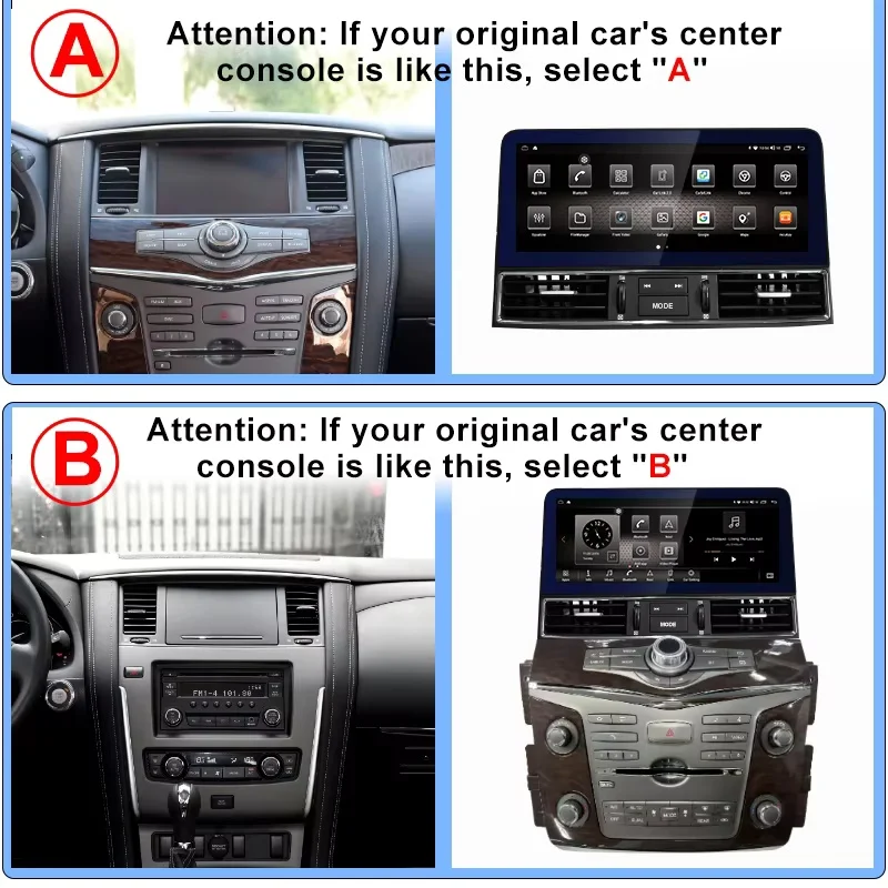 

12,3-дюймовый Android 14 для Nissan Patrol Y61 Y62 Infiniti QX80 QX56 2010-2020, автомобильный радиоприемник, GPS-видеоплеер, Carplay, автомультимедиа