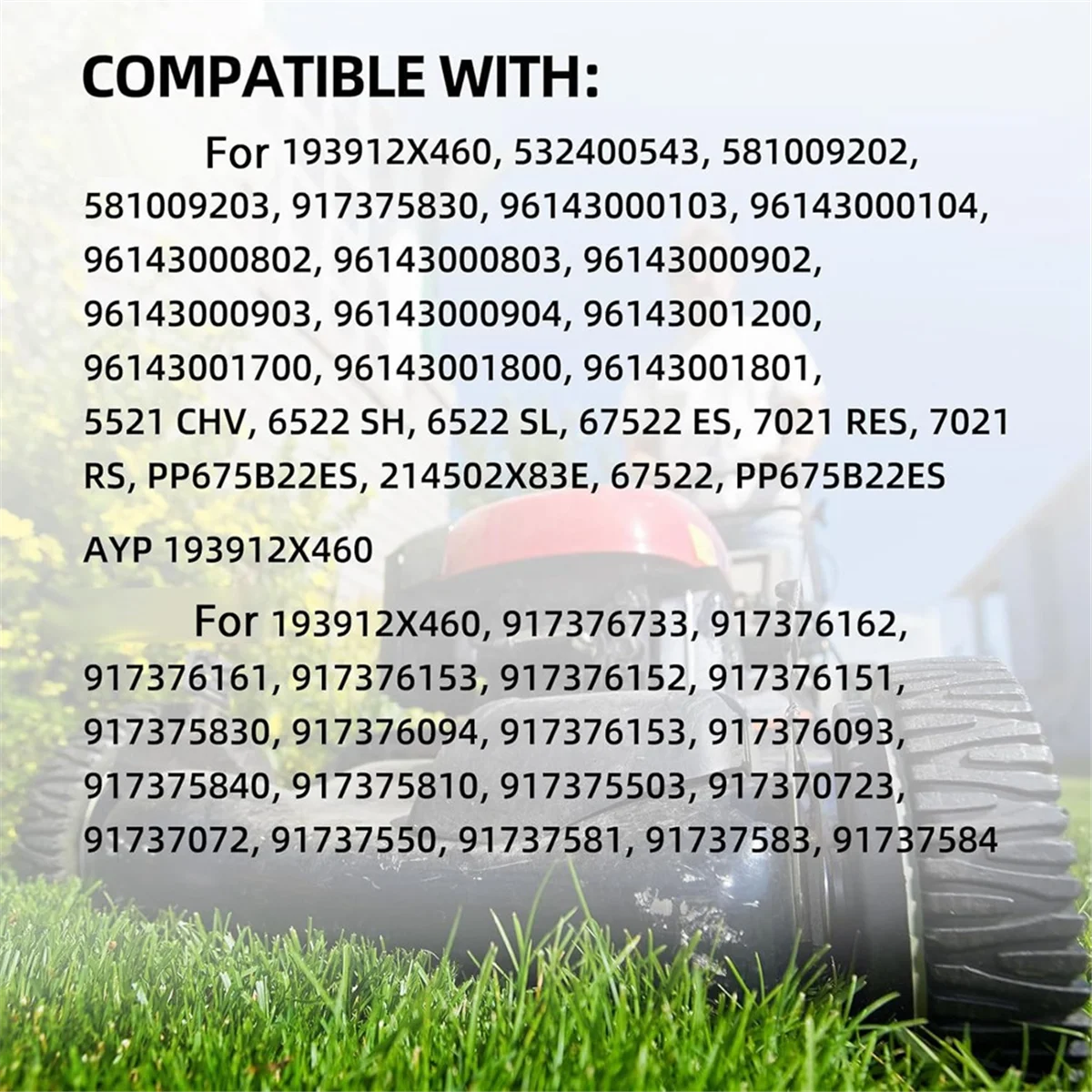 

ABYA 8 Inch Lawn Mower Front Wheels, Replacement 581009202, 193912X460 Wheels for AYP, 2Pack