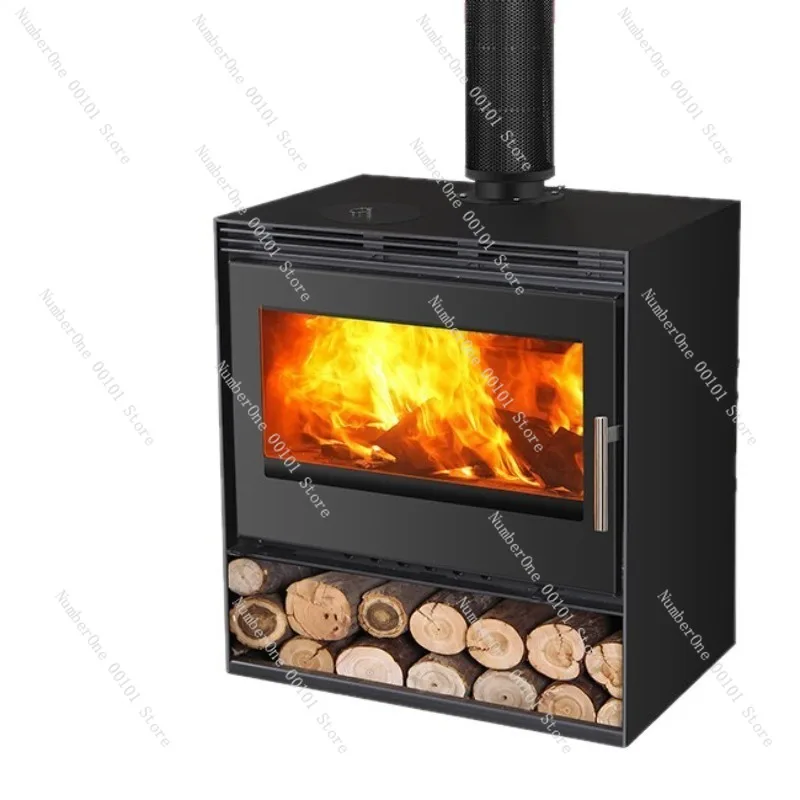 Real Fire Wood-burning Fireplace,Indoor Household Stove with Oven,Outdoor Camping Heating Stove for Warmth and Cooking