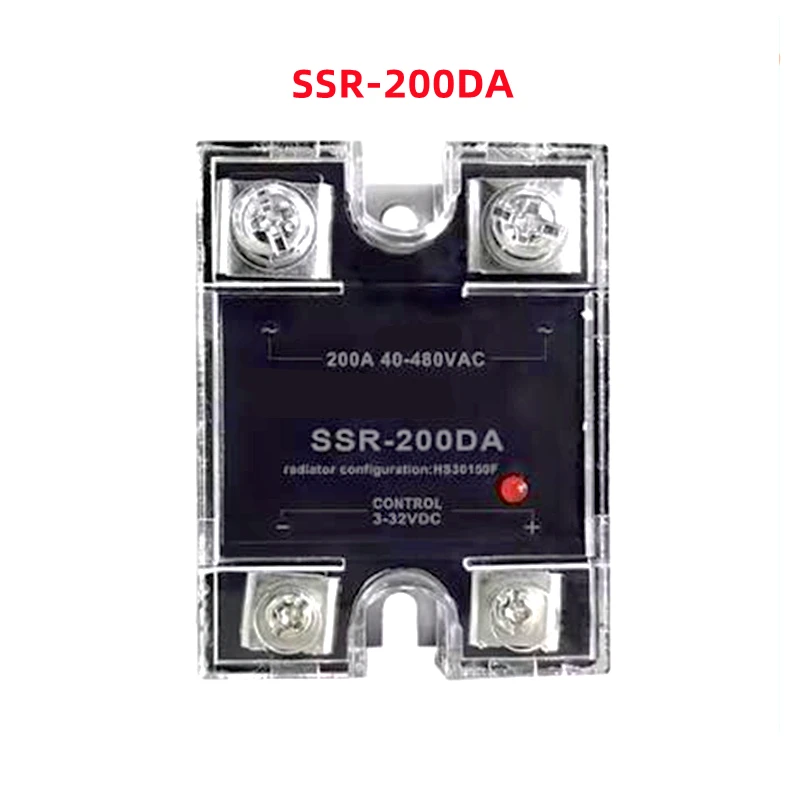 SSR-40DA single-phase solid-state relay 25 60 80DA DC control AC 100A thyristor 24VDC 5A to 200A solid-state relay