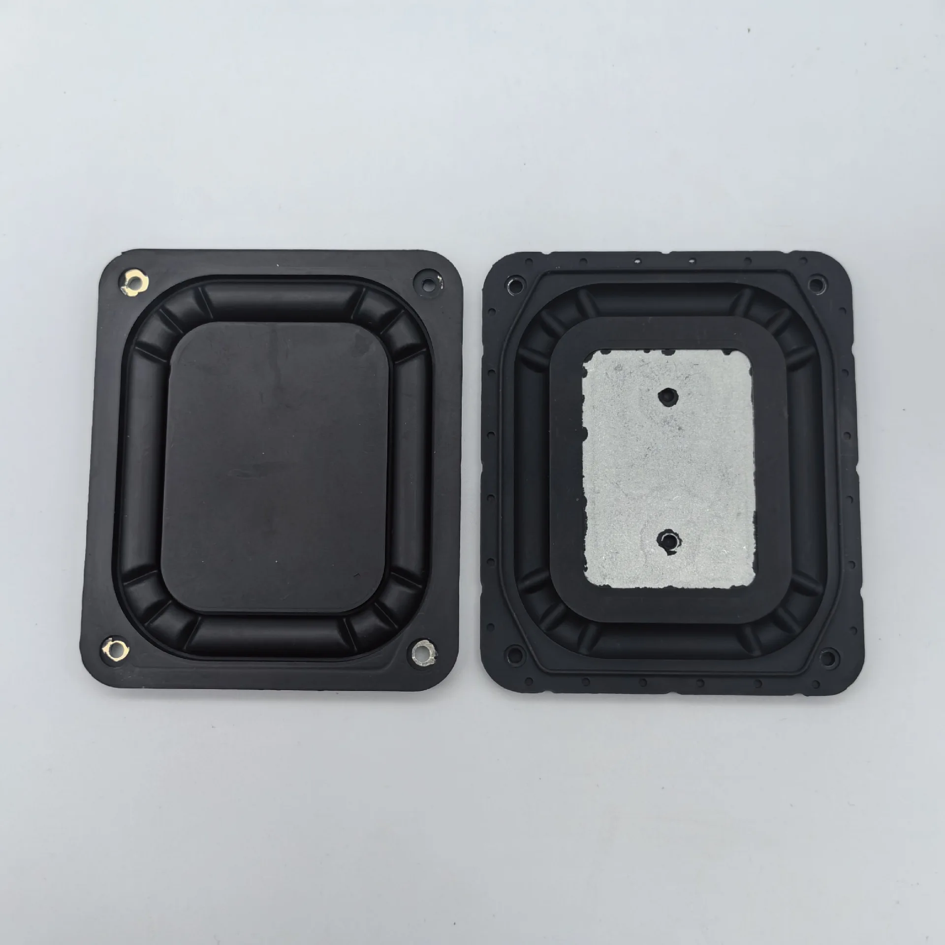 

2pcs Rectangular Bass Radiator Passive Subwoofer Durable Enhanced For Car Speaker Replacement Multi Device Compatible