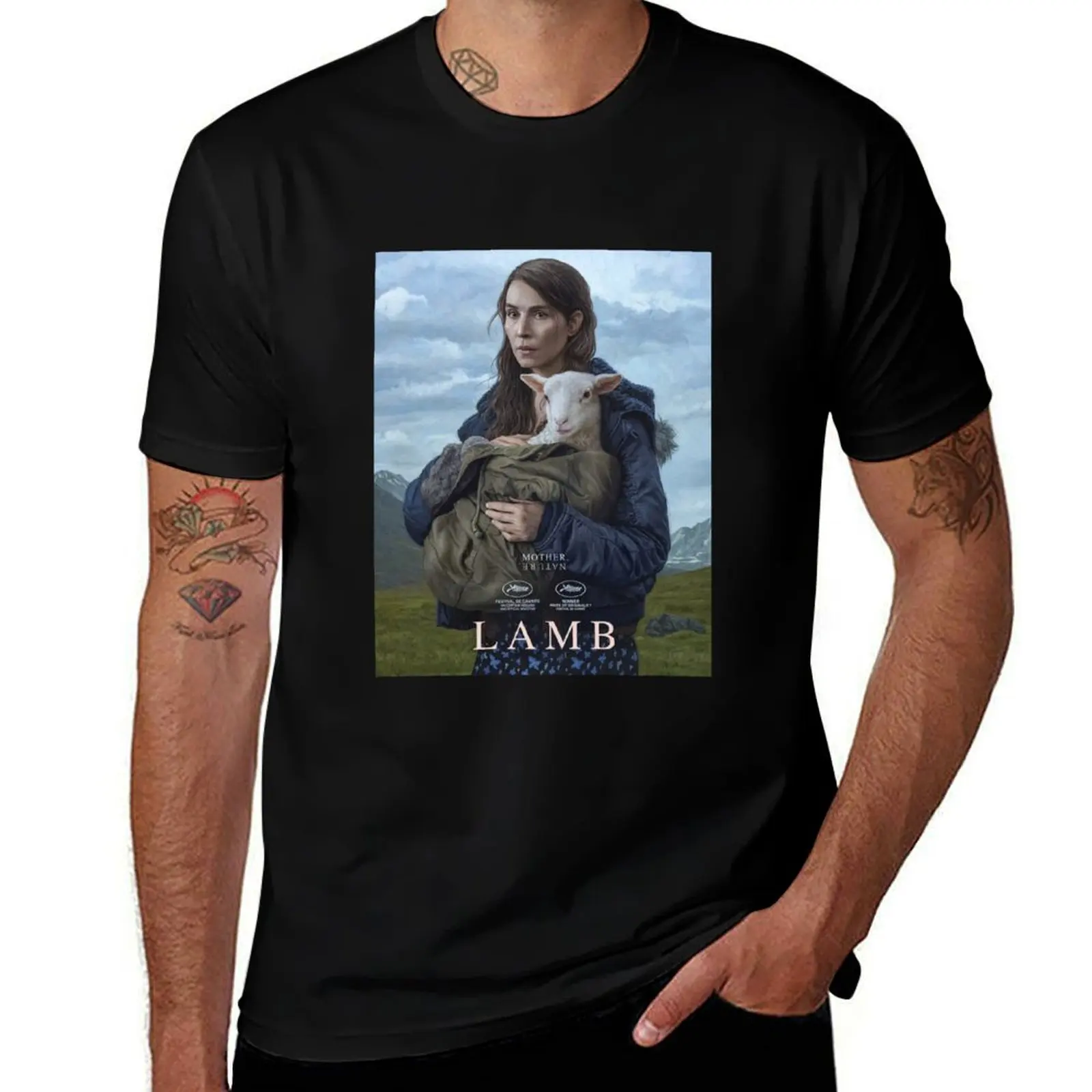 

Lamb A24 movie poster T-Shirt man graphic t shirt man t shirts graphic funny t shirts man T-Shirt