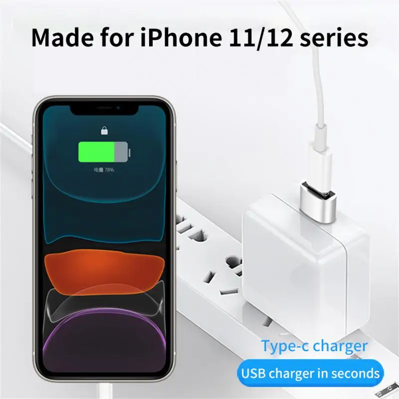 1~5PCS Micro USB Adapter Male to type c charging Data Connector for iPad 13 12 14 Xs Max Xr X Charger Cable type-c usb c