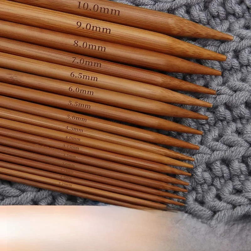

Hand Knitting Tools Set Bamboo Carbonized Yarn Needles Long Thi Straight Scarf Knitting Needles Full Set for Home Textile DIY