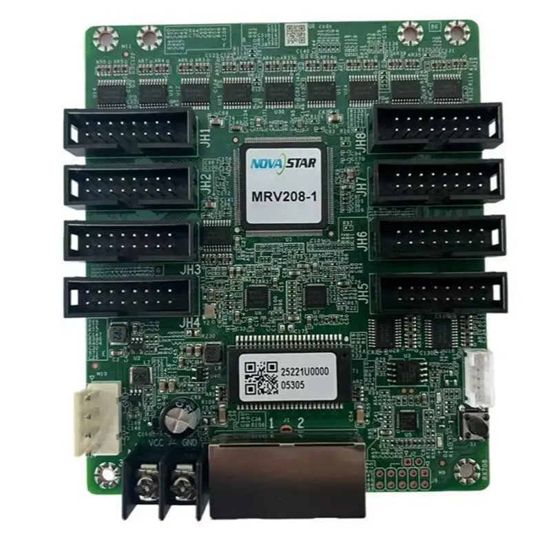 Karta odbiorcza ekranu LED AA60-MRV208-N 256x256 pikseli, pełnokolorowa, z dużym interfejsem, kontroler z 8 portami HUB75E