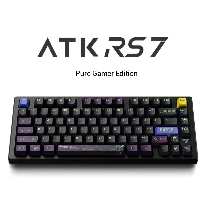 

ATK RS7 Pro Magnetic Switch Mechanical Keyboard E-sport Gasket 8000Hz Polling RGB Rate Gasket Latency Varolant wired laptop Gift