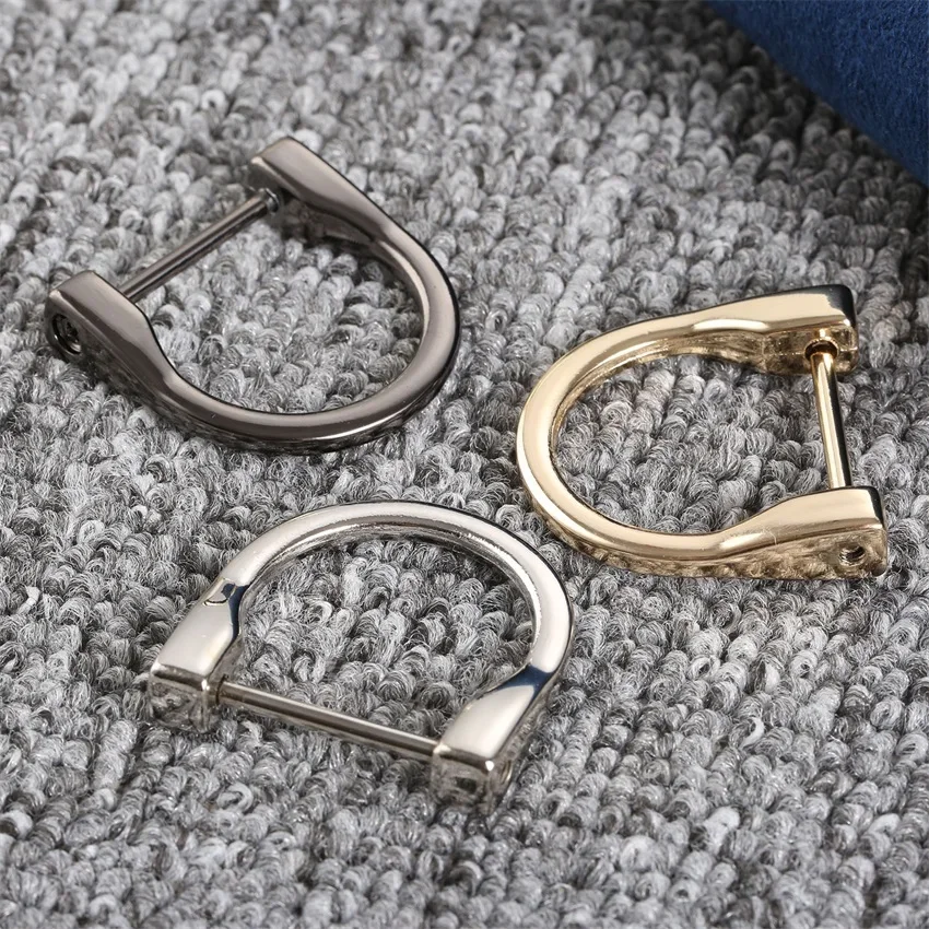 A 2 pezzi fibbie in metallo staccabili apribili cucito borsa fai da te borsa A tracolla in pelle cinturino cintura chiusura A vite D anello fibbie 38*38mm