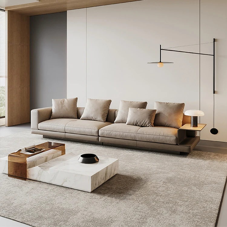 

Modern Luxury Living Room L-Shape Sofa with Storage Holder