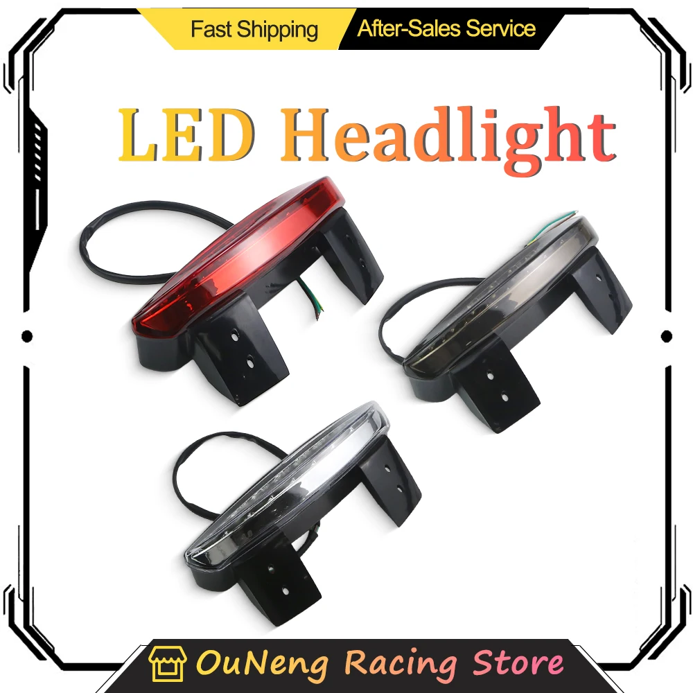 Motorcycle Tail Light Lamps Motor Cafe Racer Rear Fender Edge Brake Taillight For Harley Touring Sportster XL 883 1200