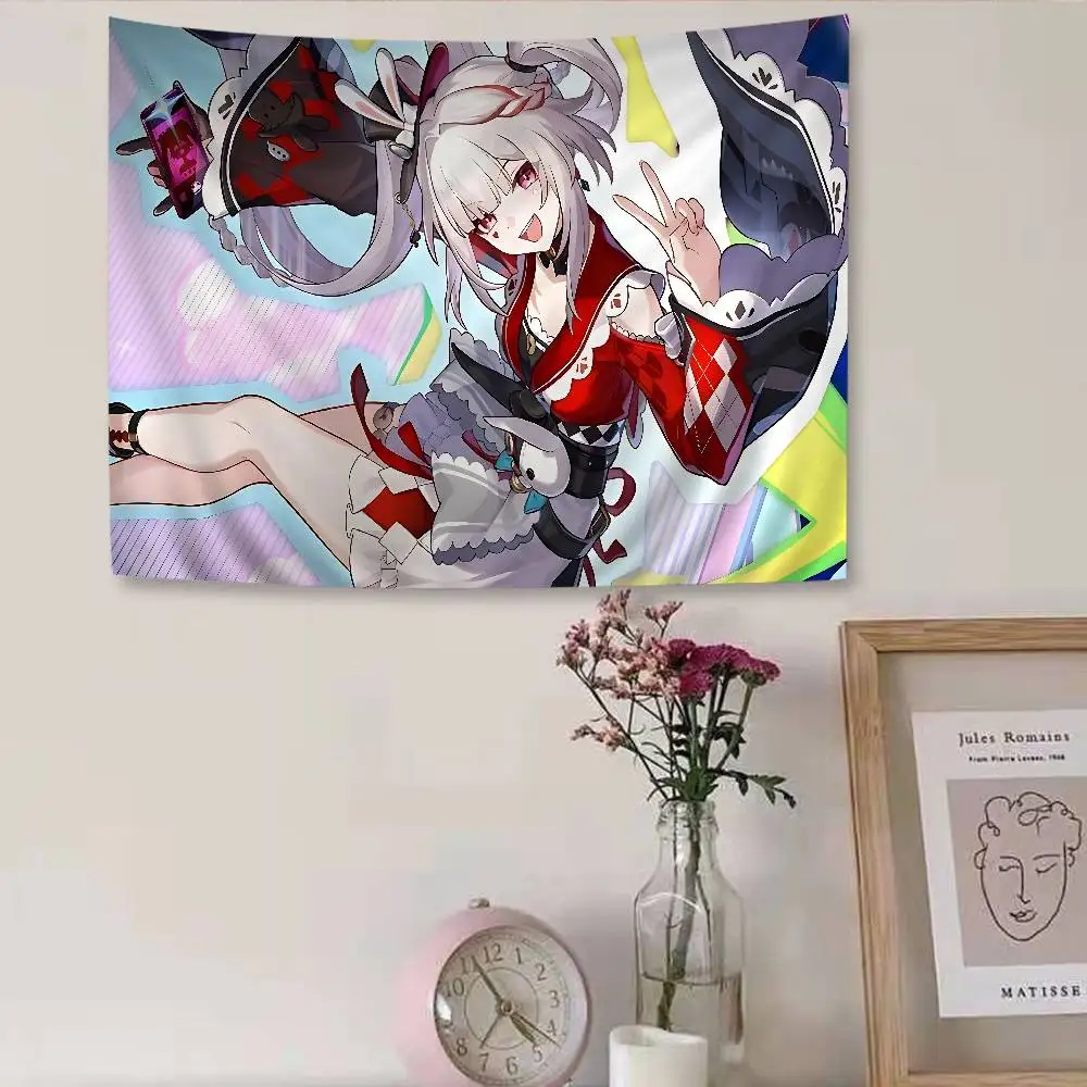 Game Honkai Star Rail Sparkle Hippie Wall Hanging Tapestries for Living Room Home Dorm Decor Art Home Decor