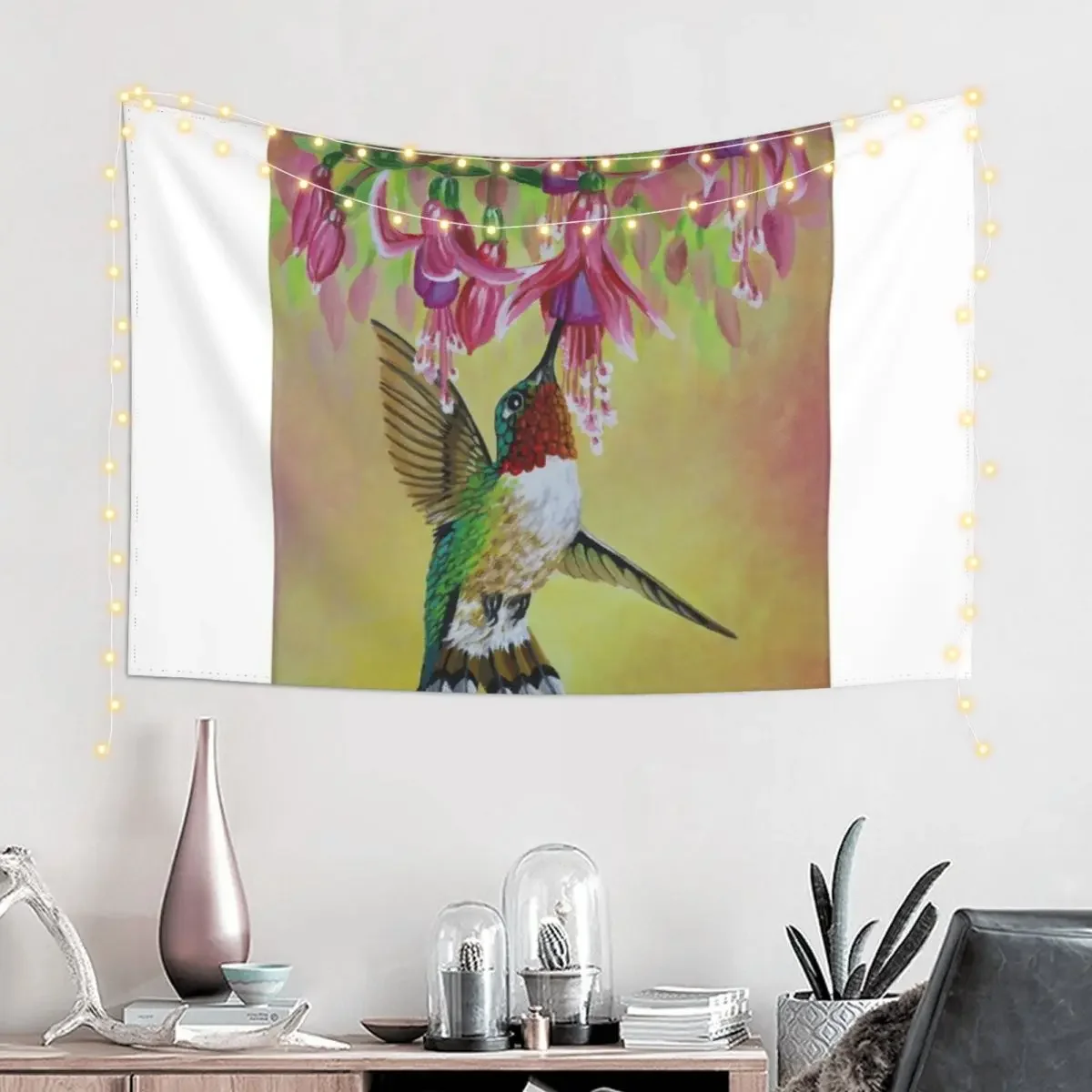 Anna's Hummingbird 3 Tapestry Room Decor Korean Style Wall Decoration Items Decoration Room Tapestry